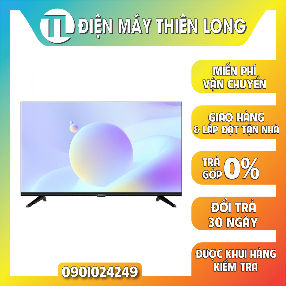 [GIAO TỈNH] [Trả góp 0%] Google Tivi Coocaa HD 40 Inch 40Z72 - Điều khiển giọng nói bằng hệ điều hành Google TV mới nhất