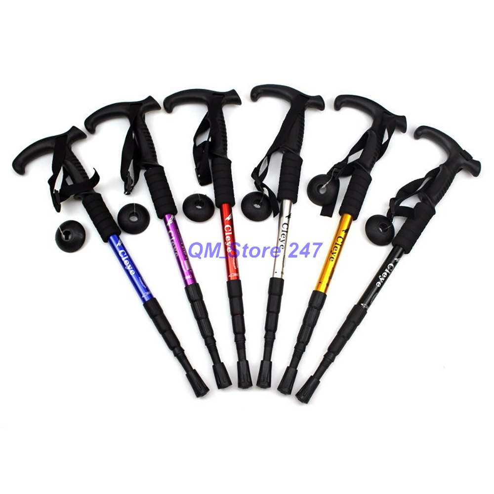 Gậy leo núi đi rừng trekking gậy đi bộ hợp kim nhôm siêu nhẹ gậy rút gọn tiện lợi GA2