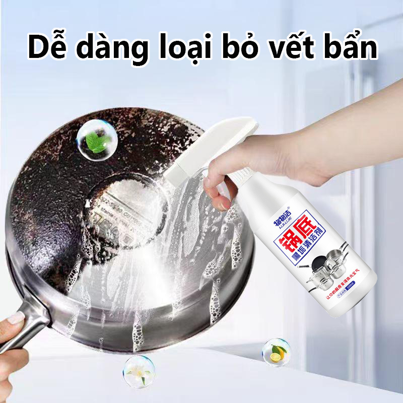 Kem tẩy rửa xoong nồi đa năng,Chất tẩy rửa vết bẩn, loại bỏ dễ dàng vết đen bám lâu ngày trên nồi niêu xoong chảo bếp gạch men lò vi sóng