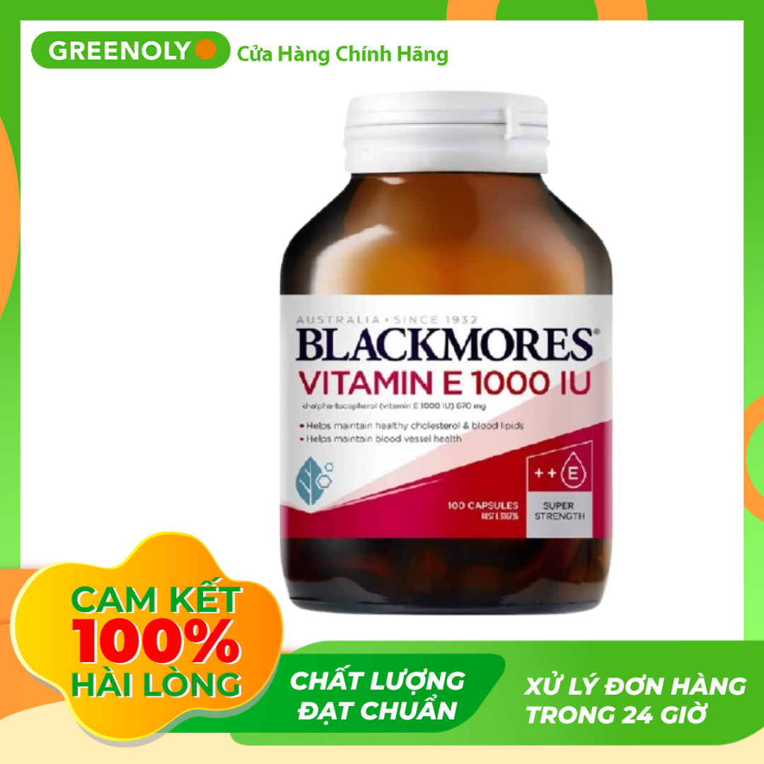 Viên Uống Blackmores Bổ Sung Vitamin E 1000IU 30 Viên - Greenoly Việt Nam phân phối chính hãng