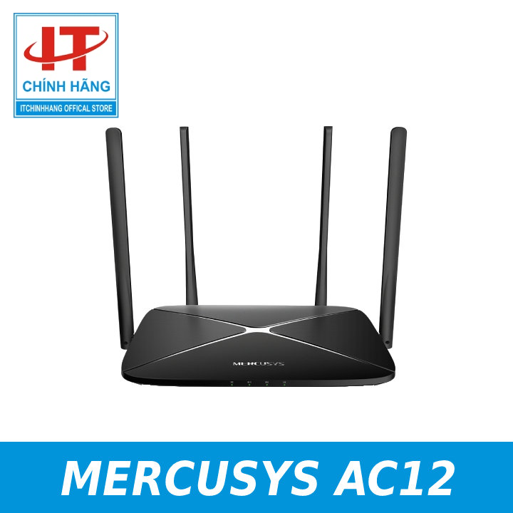 Bộ phát wifi router băng tần kép không dây ac1200 mercusys ac12 , bảo hành 24 tháng