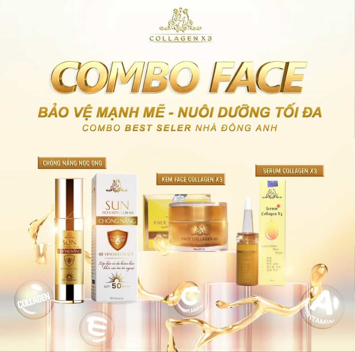 Kem Chống Nắng Collagen x3 chính hãng