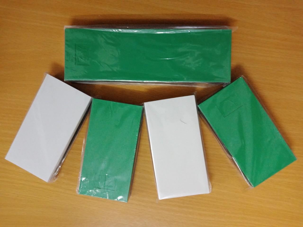 (6 cái) Khối Đánh Bóng (Cục Xả Xanh Ngắn)