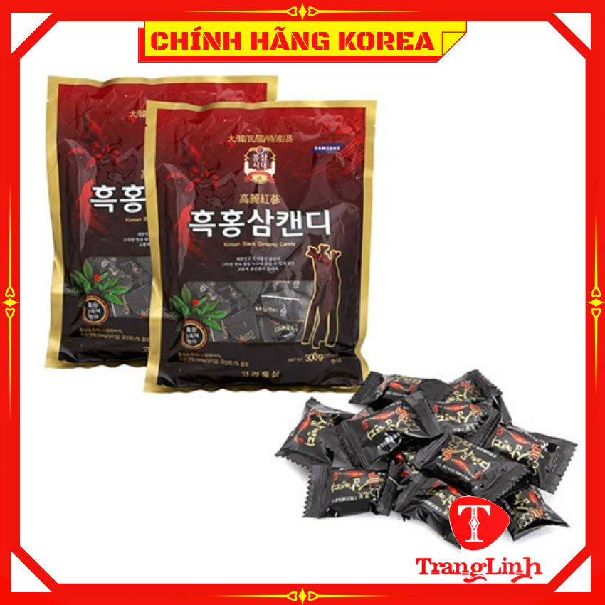 Kẹo hắc sâm hàn quốc chính hãng, gói 170gr - tranglinh