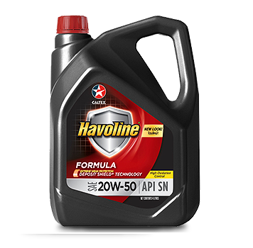 Nhớt động cơ xăng CALTEX dành cho ô tô con - Havoline Formula 4L can đen