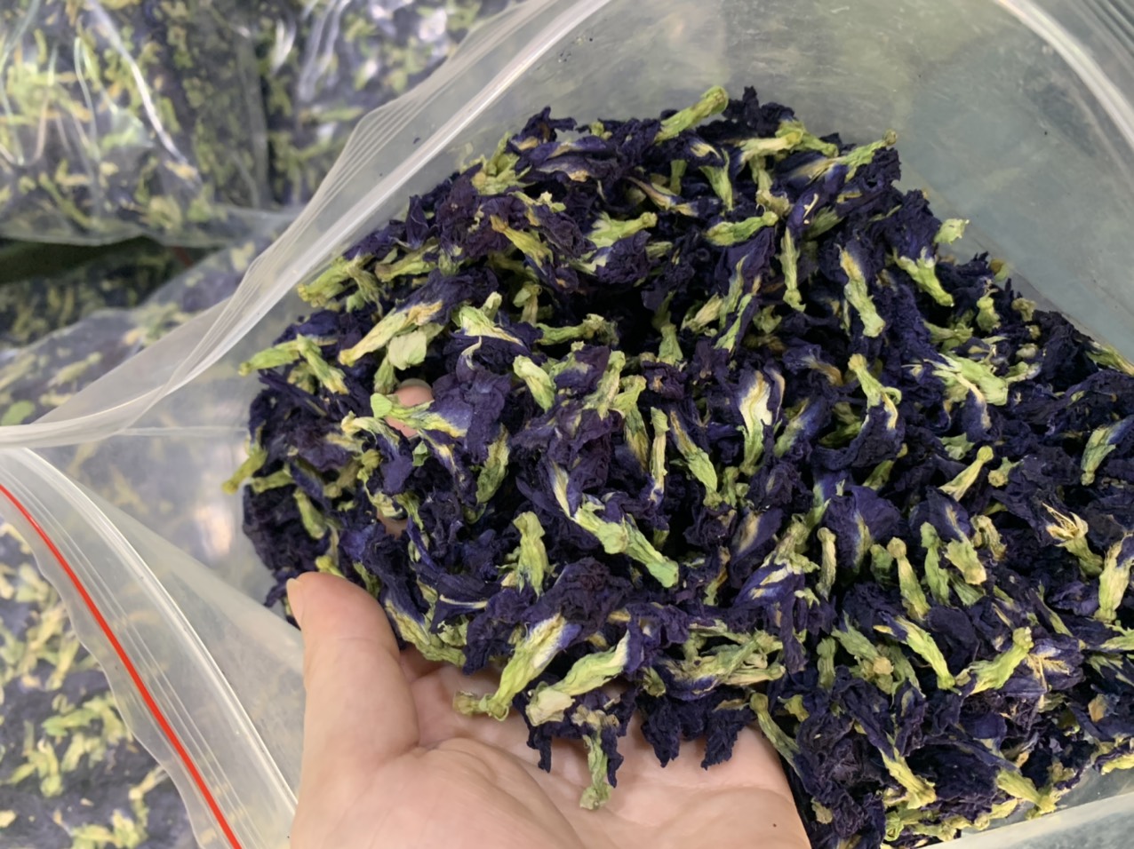 1kg hoa đậu biếc khô sạch sẽ, hoa thơm, nguyên bông