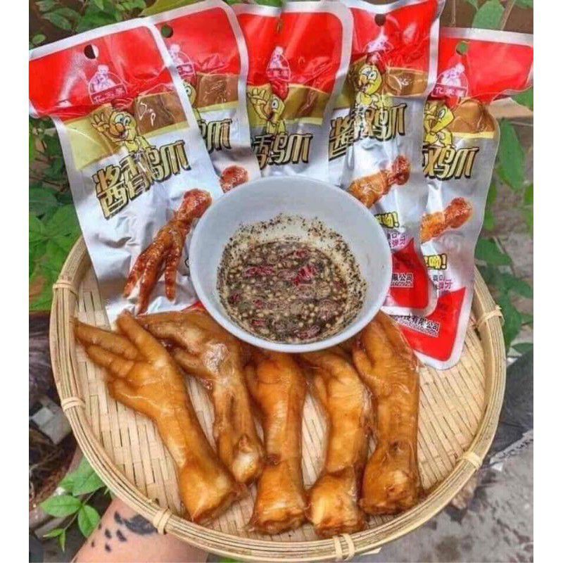 Combo 30 chân gà cay tứ xuyên trung quốc màu đỏ