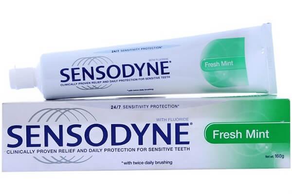[HCM]1 tube kem Sensodyne bạc hà thơm mát fresh mint 100 g