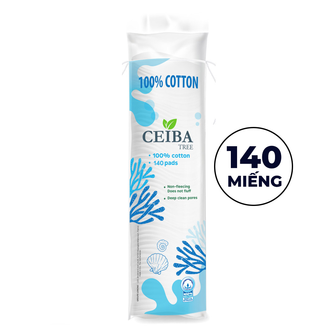 Bông Tẩy Trang Ceiba Tree Cotton Pads - 140 Miếng