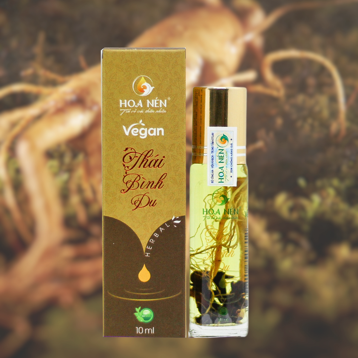 Tinh dầu thảo dược Thái Bình Du - Hoa Nén - Thư giãn, giảm đau đầu, đau bụng, say tàu xe - 10ml
