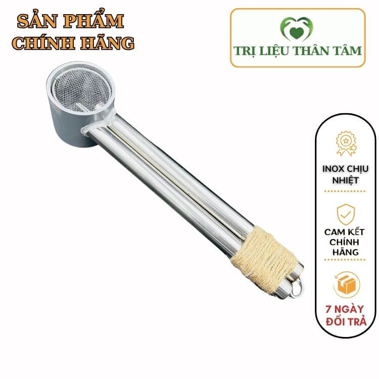 Ống hơ ngải đôi giành cho ngải đại, ngải trung diện chẩn bùi quốc châu có lưới chắn tàn