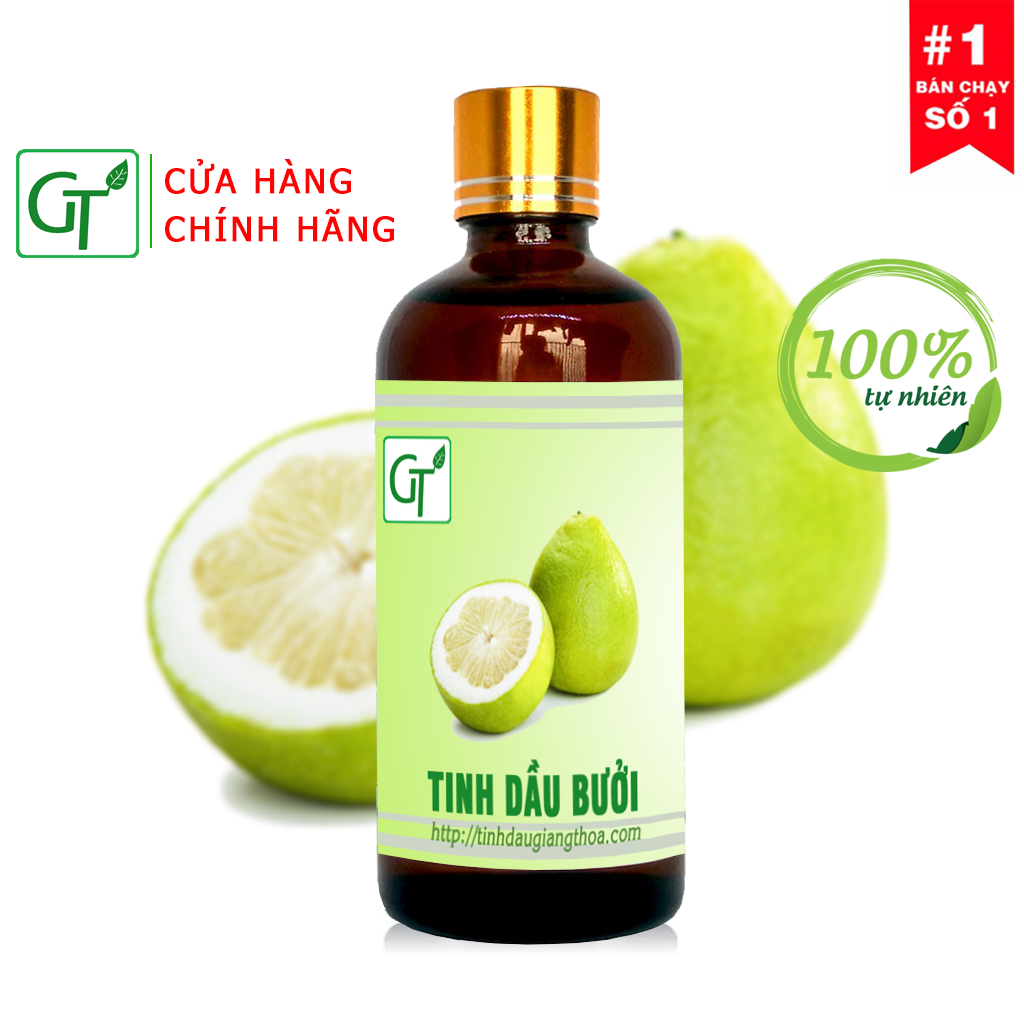 Tinh Dầu Vỏ Bưởi GT Chai 10 - 100ml - Dưỡng Tóc Giảm Rụng Tóc, Kích Thích Mọc Tóc Hiệu Quả Nhanh