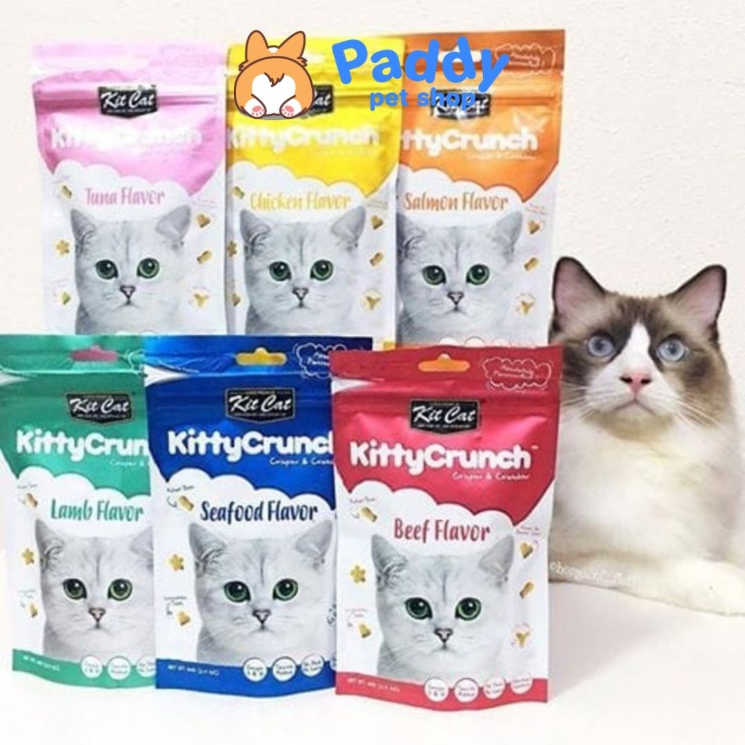 Snack Giòn Kit Cat Kitty Crunch Cho Mèo 60g