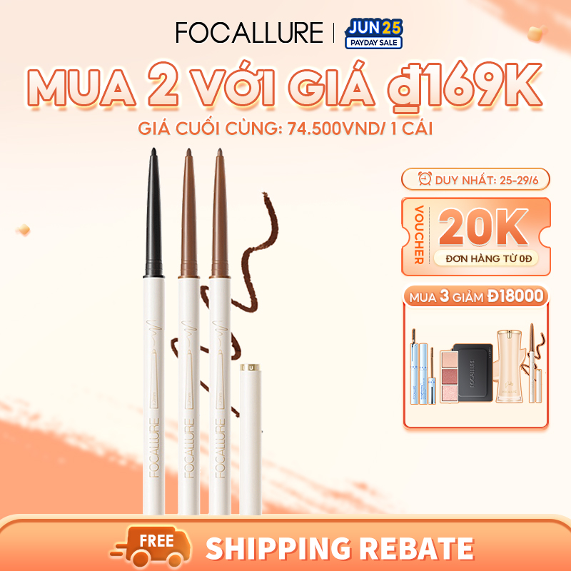 Bút chì kẻ mắt Focallure mảnh đầu 1.7mm chống thấm lâu trôi 1g - intl