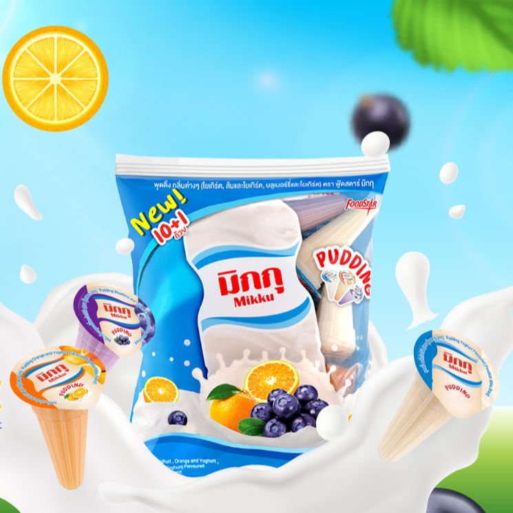 Thạch sữa chua pudding DeeDo Mikku Thái Lan