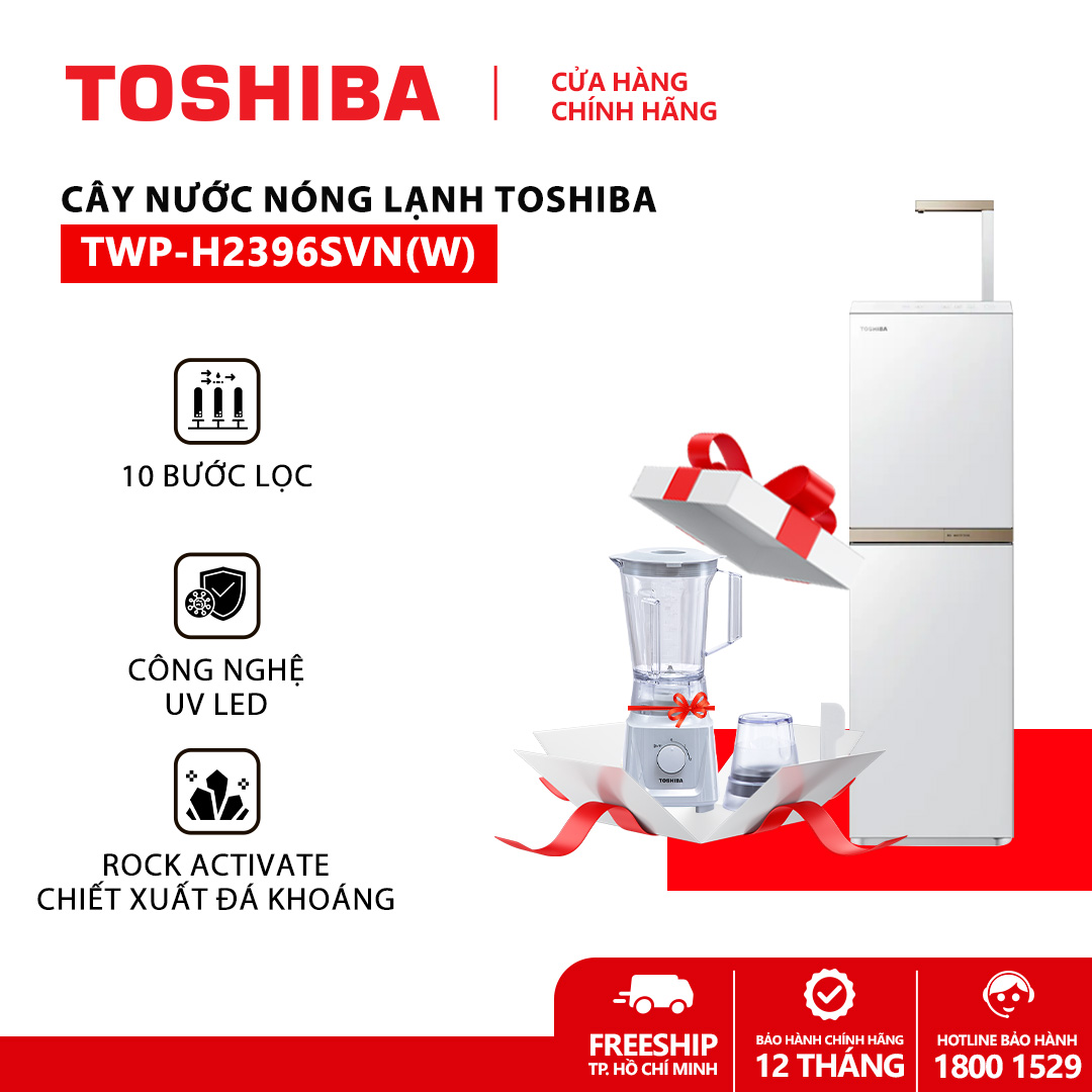 [FREESHIP HCM] Máy lọc nước RO nóng nguội Toshiba TWP-H2396SVN(W) 10 lõi - Bảo hành 2 năm