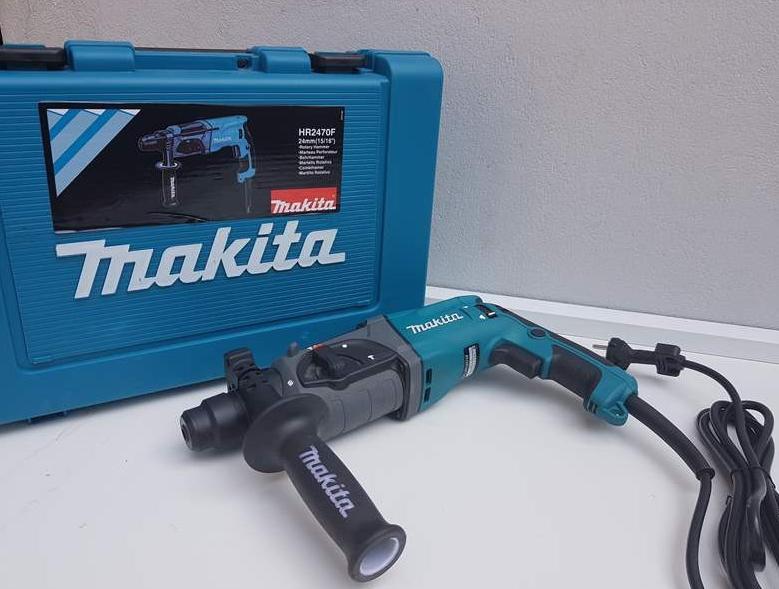 Máy khoan bê tông Makita HR2470F-đủ 3 chức năng khoan sắt, gỗ, khoan bê tông và đục bê tông - xuất xứ Thái lan.