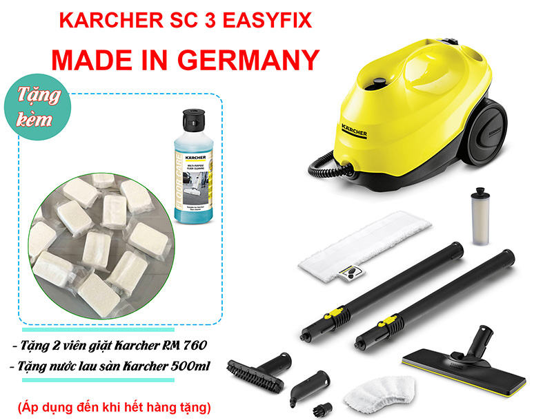 [HCM]Máy làm sạch bằng hơi nước Karcher SC 3 EasyFix (1.513-110.0)