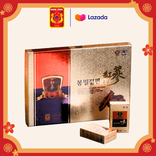 Hồng Sâm Lát Tẩm Mật Ong Hàn Quốc Ginseng House - Chong Kun Dang - Hộp 200g