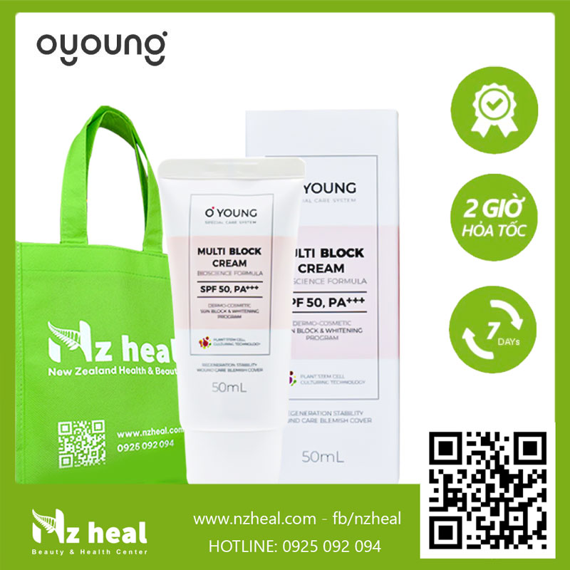 Kem chống nắng che khuyết điểm Oyoung Multi Block Cream SPF 50 PA+++