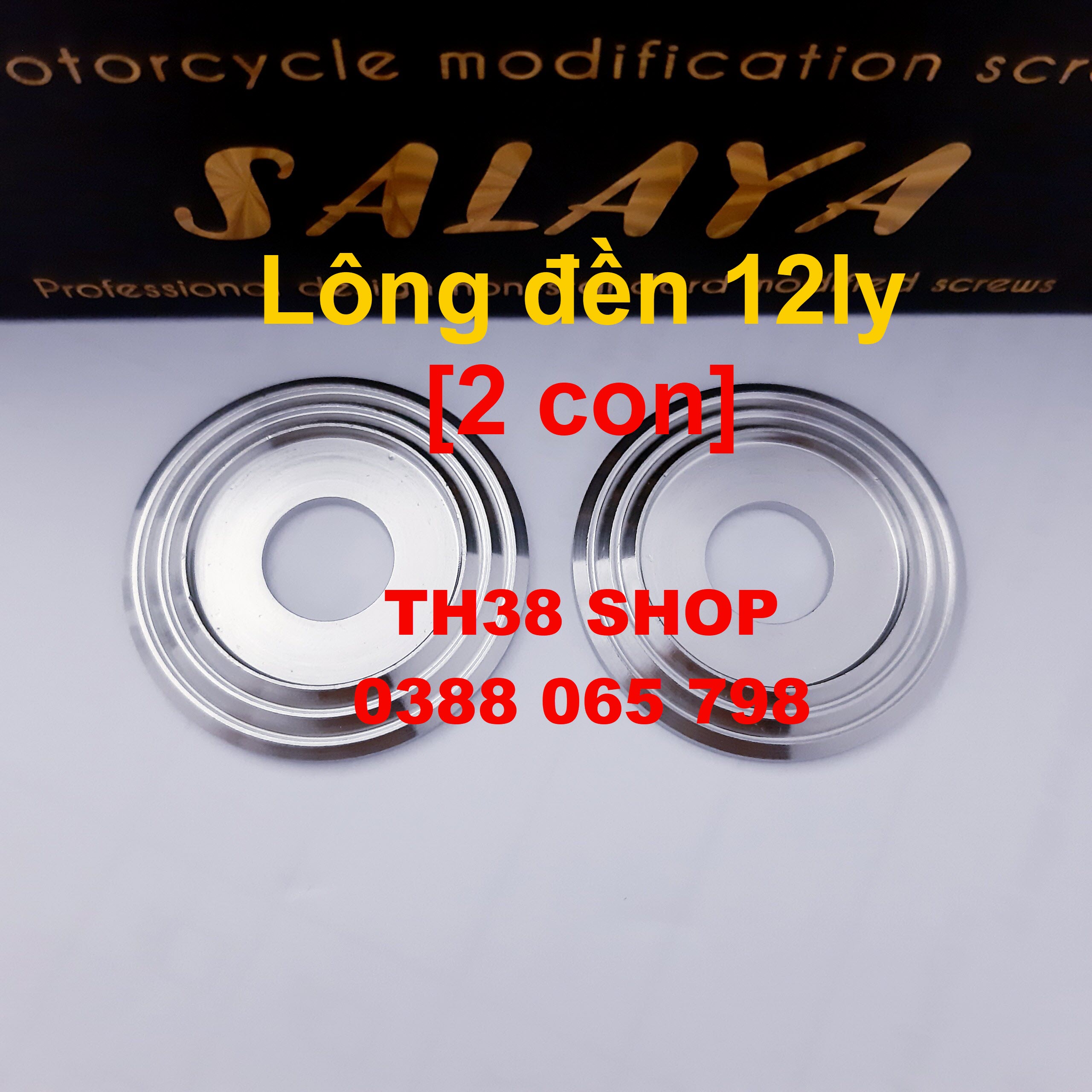 lông đền 12ly inox salaya [2 con bắt cốt bánh sau hai đầu]