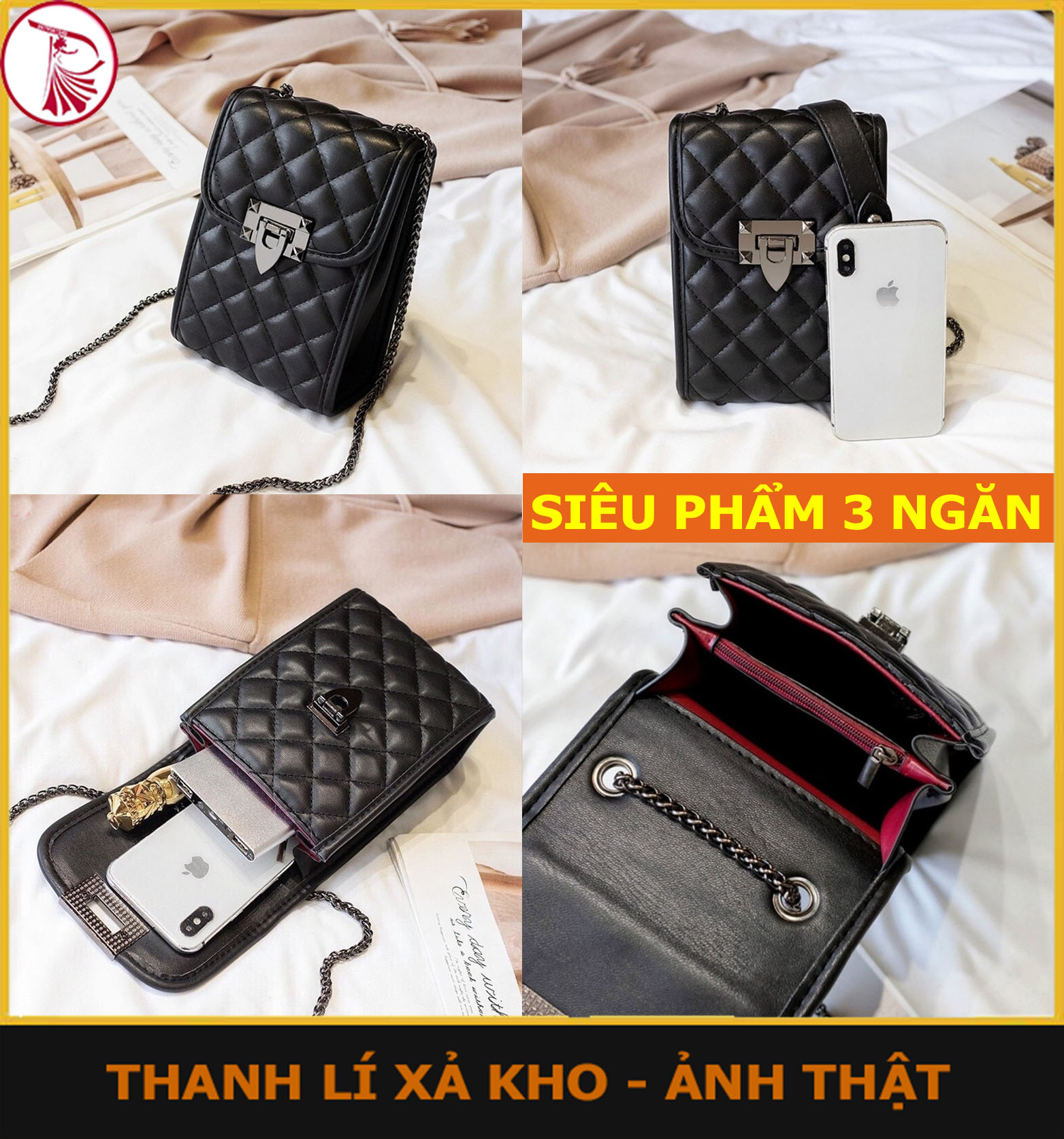 Túi Xách Nữ ⚡️ GIÁ SẬP SÀN ⚡️ Túi Đeo Chéo Đựng Điện Thoại Khóa Nhọn Nhiều Ngăn Nhỏ Gọn Tiện Dụng Cho Chị Em Đi Chơi, Du Lịch