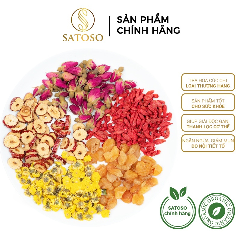 Trà hoa cúc ngũ vị satoso gói 10g