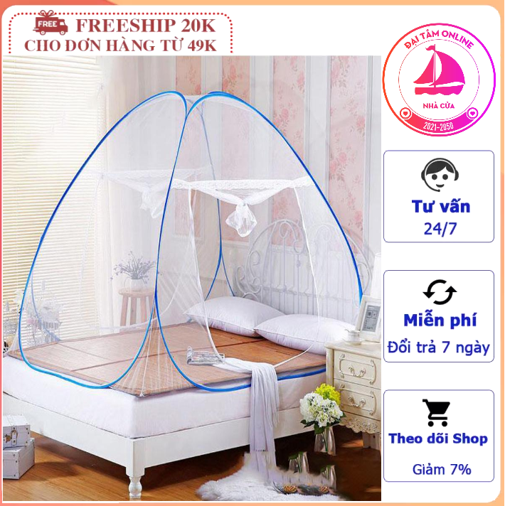 Màn chụp tự bung người lớn 1m8 x 2m có thể gấp gọn tiện lợi