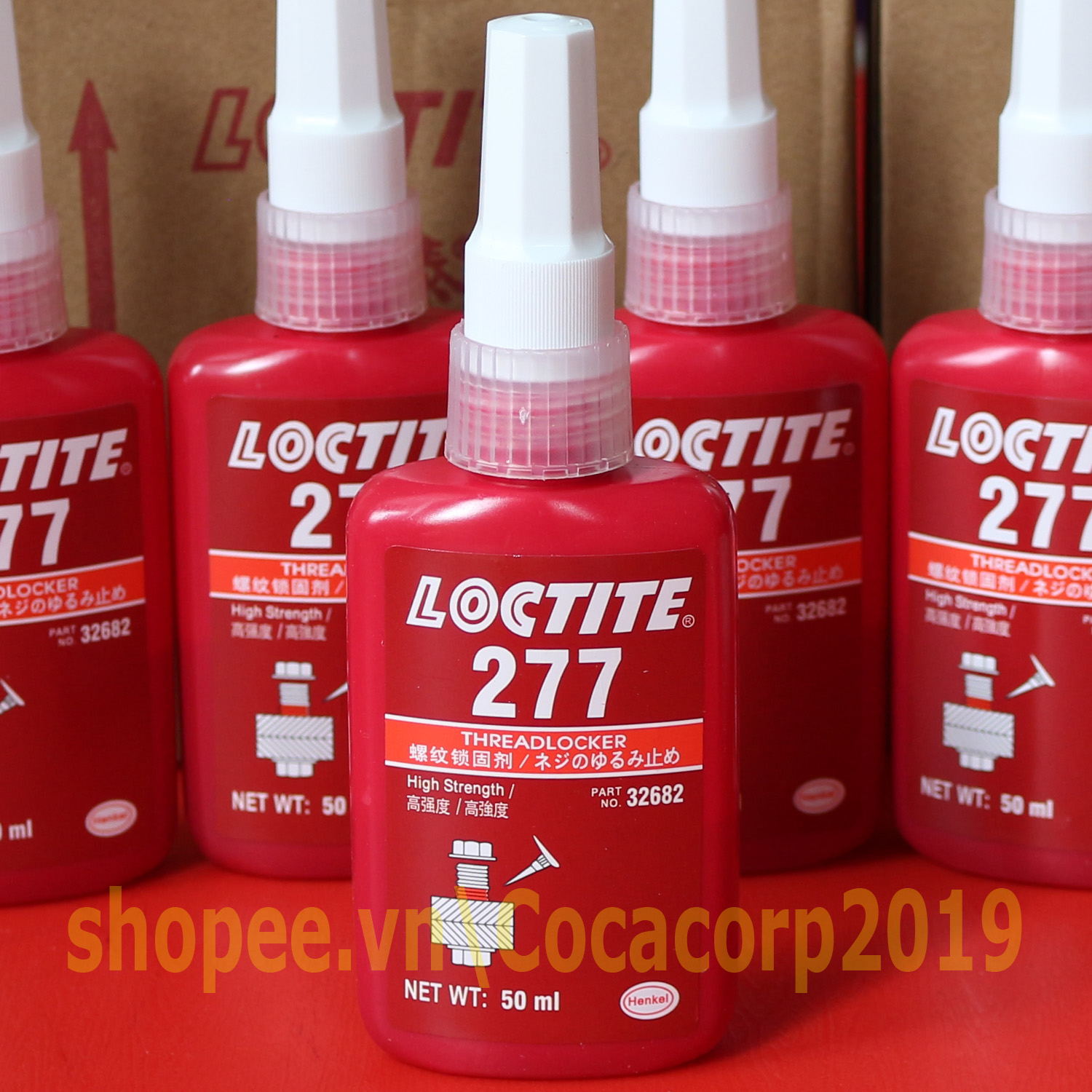 Keo khóa ren henkel loctite 277 màu đỏ dung tích 50ml