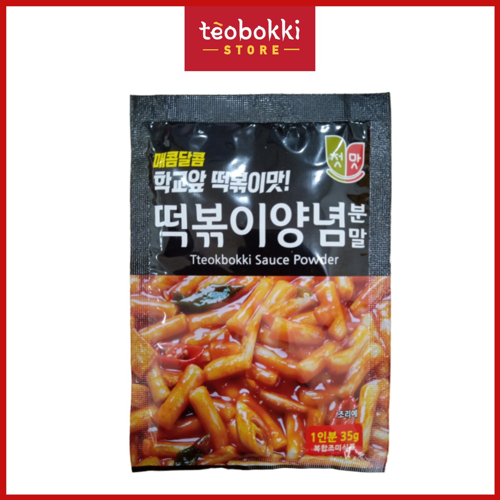Sốt tokbokki / tokpokki truyền thống Hàn Quốc  ,Tokbokki Beksul gói 35g, vị ngọt cay đặc trưng, chuẩn Hàn