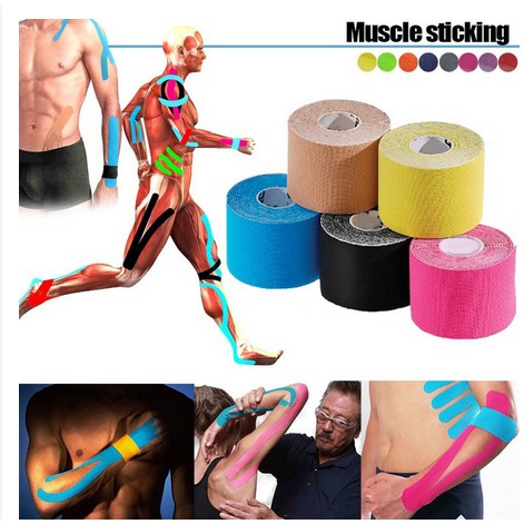 Băng dán cơ thể thao 5CM X 5M chống chấn thương thể thao - Băng keo vải thể thao