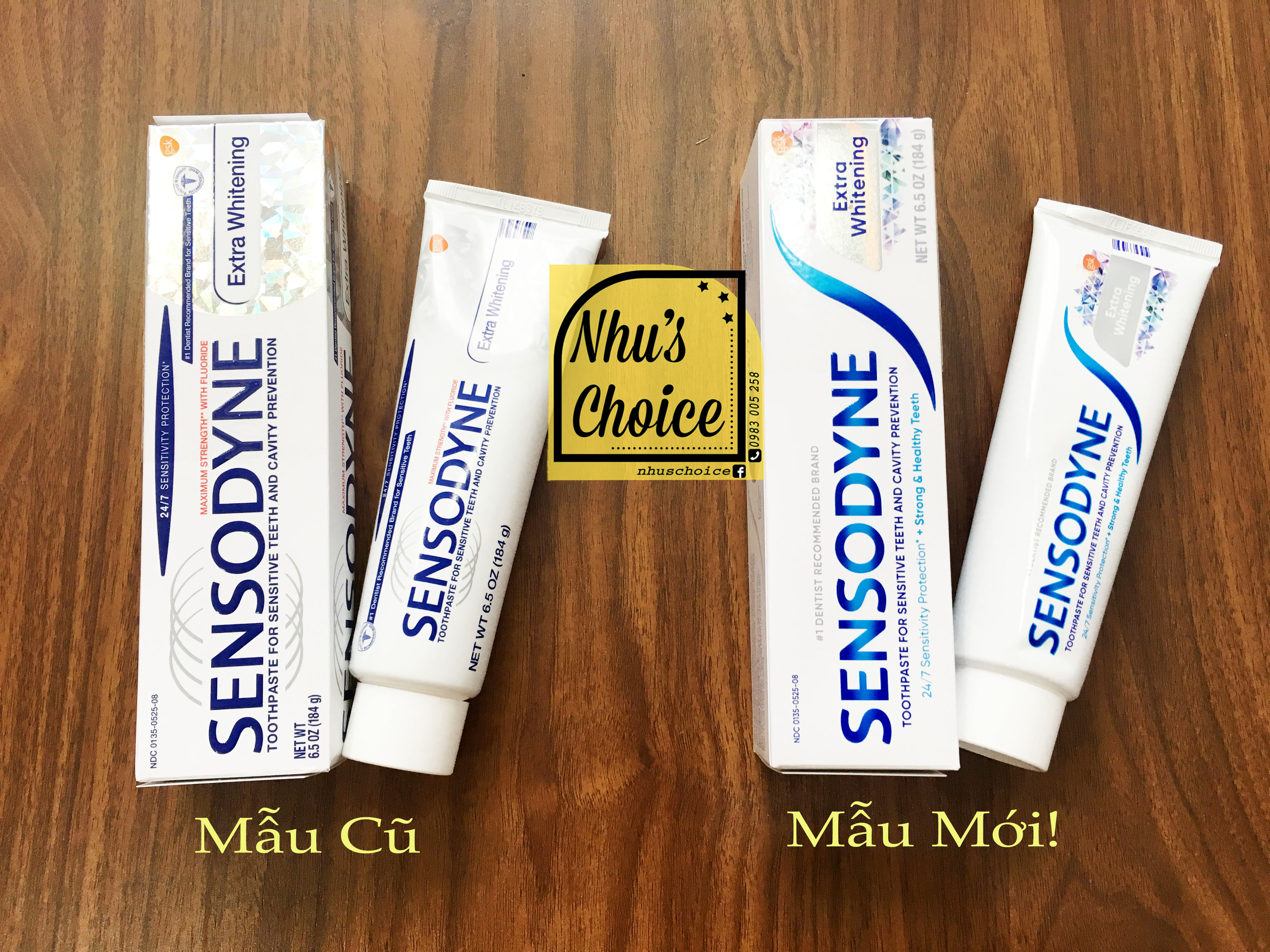 [HCM][Hàng Mỹ Nhus Choice] Kem đánh răng Sensodyne Giảm ê buốt Trắng vượt trội Mỹ Extra Whitening