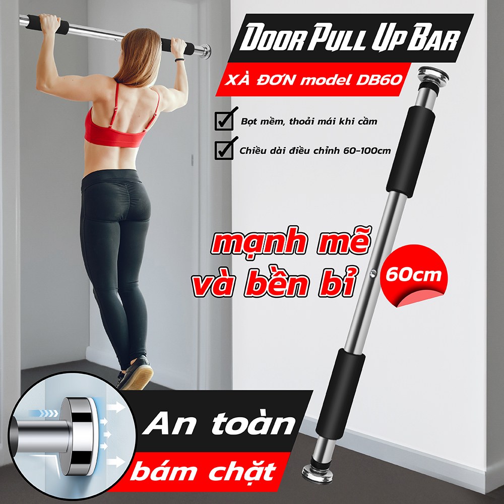 (ĐỦ LOẠI) BG - Xà đơn treo tường cao cấp treo tường gắn cửa chiều dài tùy chỉnh 60-150cm siêu rẻ siêu bền