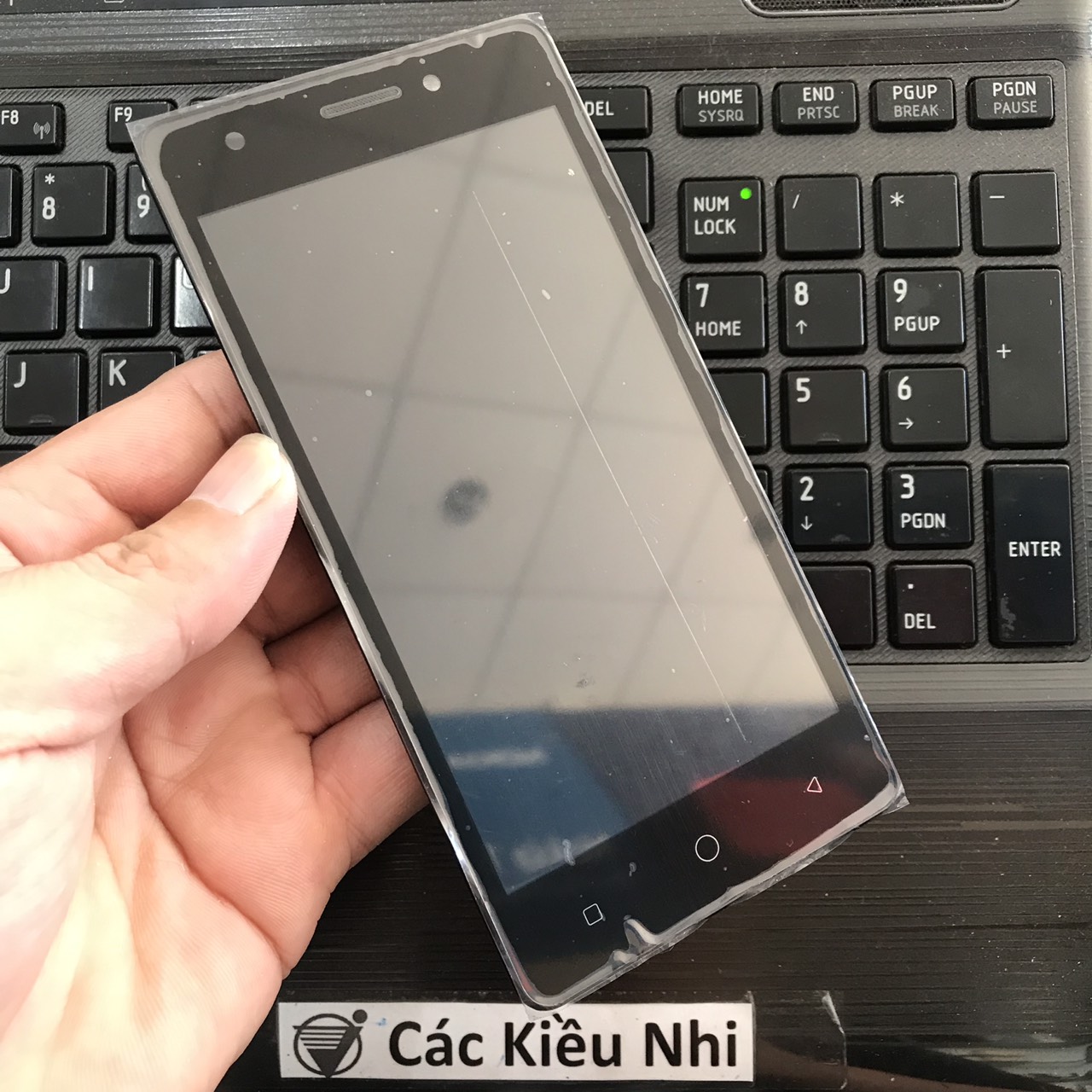 Itel 1516 IT1516+ IT1516 Plus Màn hình cảm ứng bộ liền khung zin chính hãng black