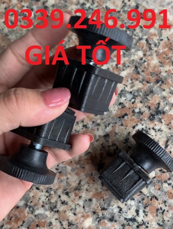 Bộ chân tăng chỉnh vuông 30 ốc 8 đóng chân bàn ghế sắt hộp, tăng chỉnh chiều cao, tăng đơ sắt hộp