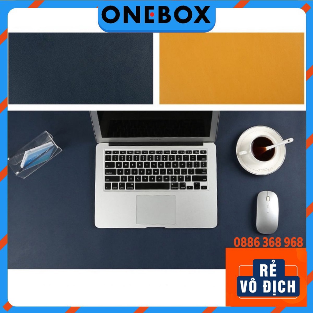 (Mới 2 Mặt 2 Màu) Thảm Da Trải Bàn Làm Việc DeskPad 120x60, 120x50, 100x50...Kiêm Miếng Lót Chuột Máy Tính Cỡ Lớn