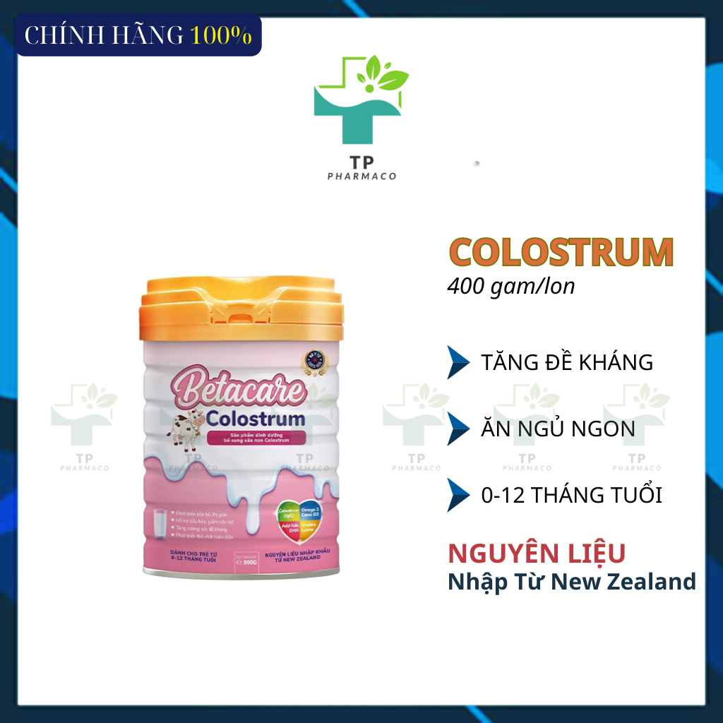 Sữa Bột Betacare Colostrum_Tăng đề kháng, bé ăn ngon_400gr/lon