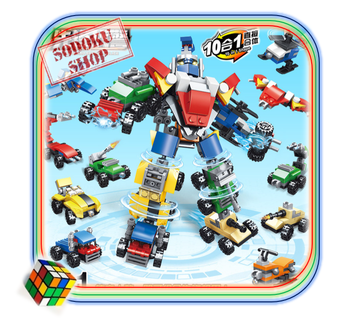 Lego Xếp Hình Robot Transformers, Lego Chiến Binh Cảnh Sát