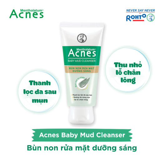 Sữa rửa mặt bùn non ACNES 25G ngăn ngừa mụn sạch nhờn sàng da se khít lỗ chân lông