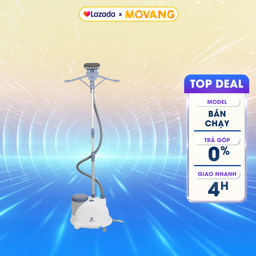 - bàn ủi hơi nước đứng electrolux e5gs1-55db - dung tích bình chứa nước 2.3 lít công suất tối đa 1300w