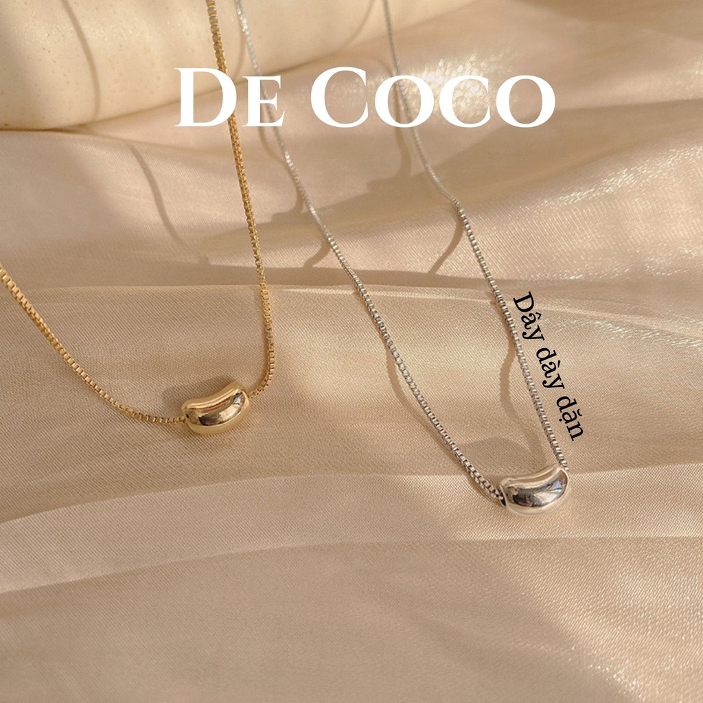 Vòng cổ nữ, dây chuyền nữ hạt đậu may mắn Lucky Bean Decoco.accessories