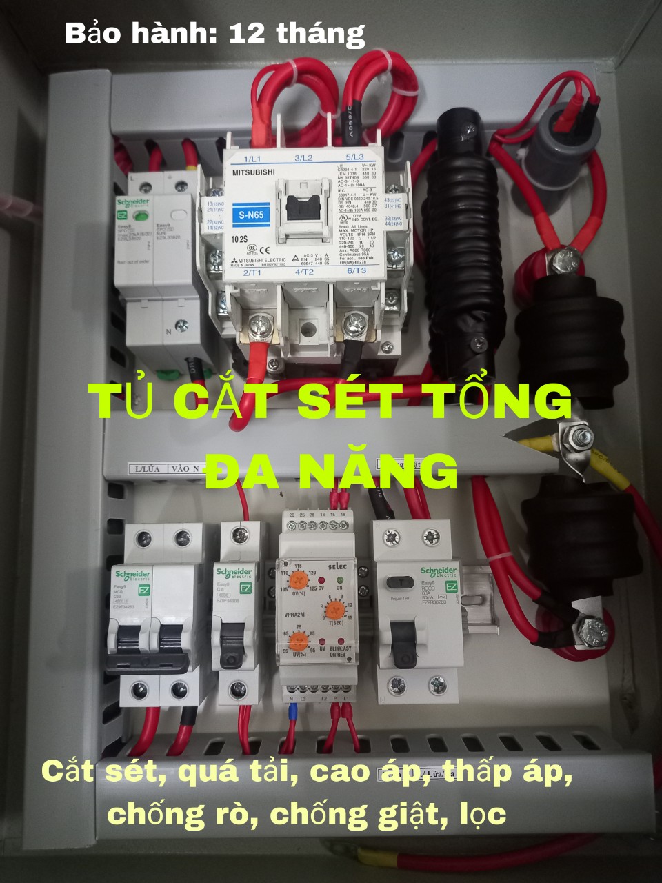 Tủ chống sét gia đình đa chức năng 40a60a