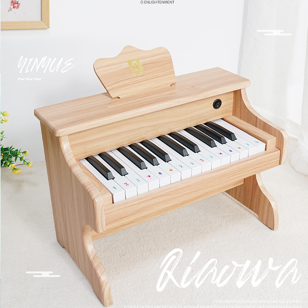 Đàn piano điện nhập khẩu cho bé từ 1 đến 5 tuổi, chất liệu gỗ tự nhiên, đàn organ cho bé nhiều chức năng bảo hành 1 năm, đàn piano Qbaby cao cấp chính hãng