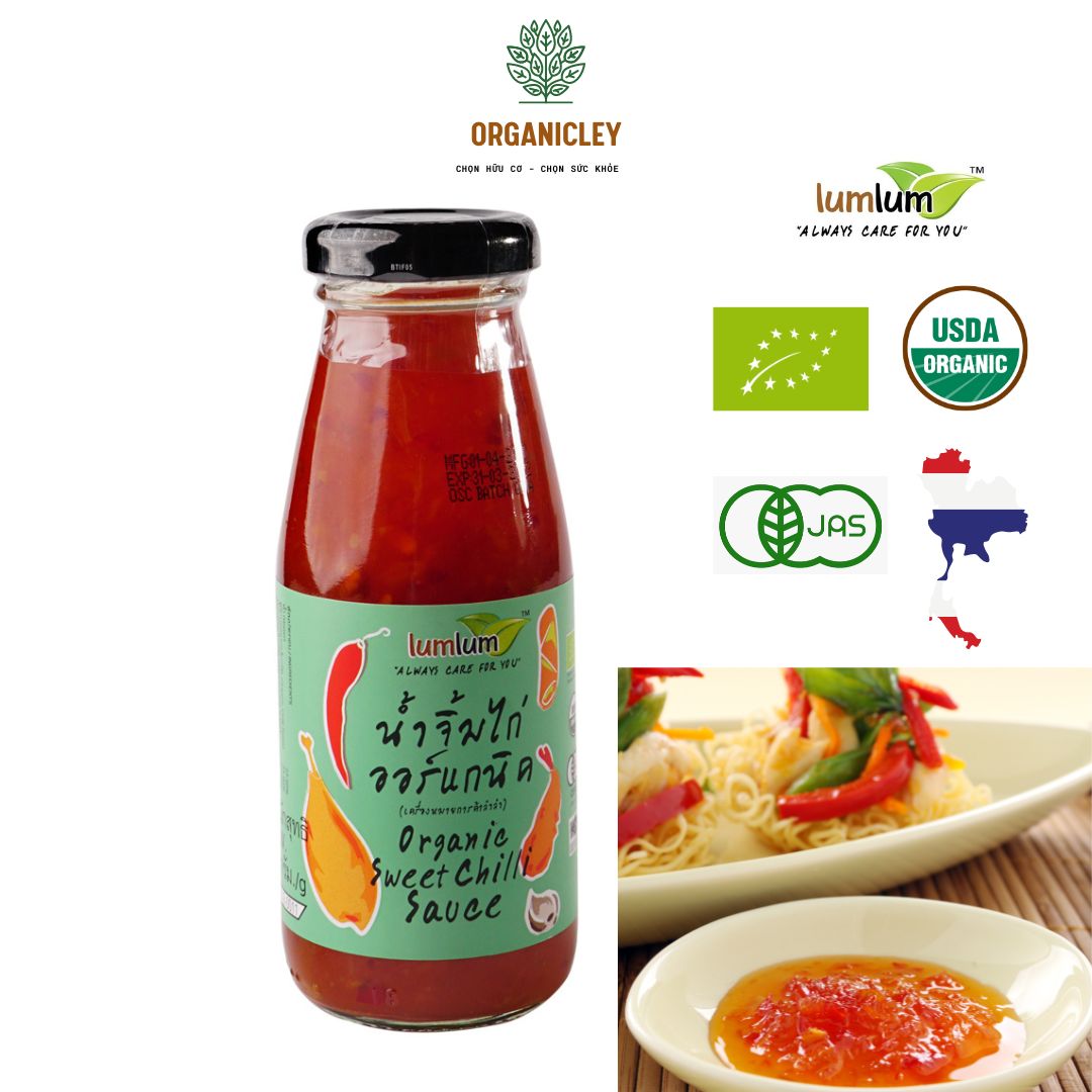 Sốt Ớt Chua Ngọt Hữu Cơ Lumlum Organic Sweet Chilli Sauce 200g