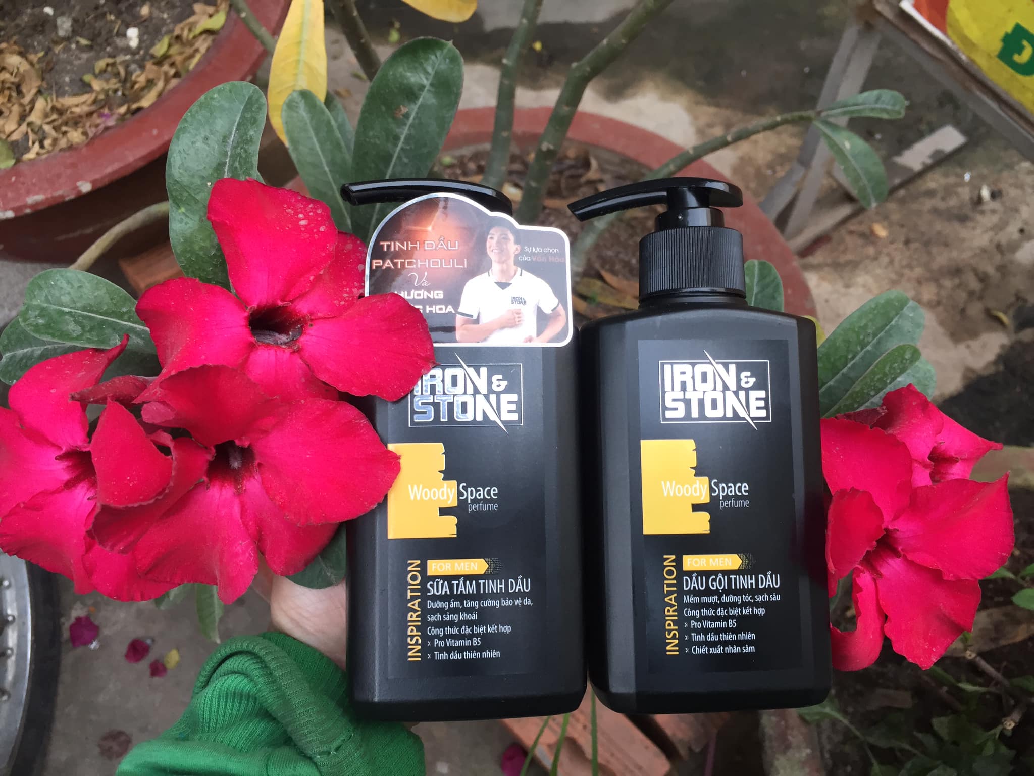 Sữa tắm, gội IRON & STONE tinh dầu nước hoa dành cho Nam 180 gam