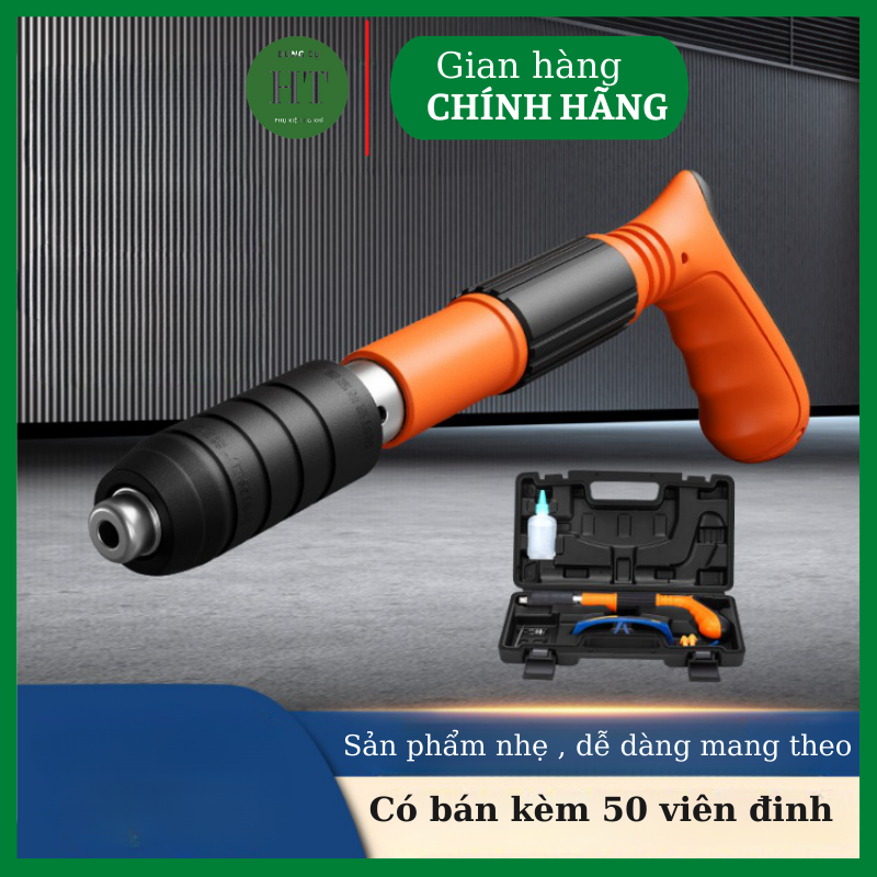 Súng bắn đinh bê tông kèm 50 viên đinh