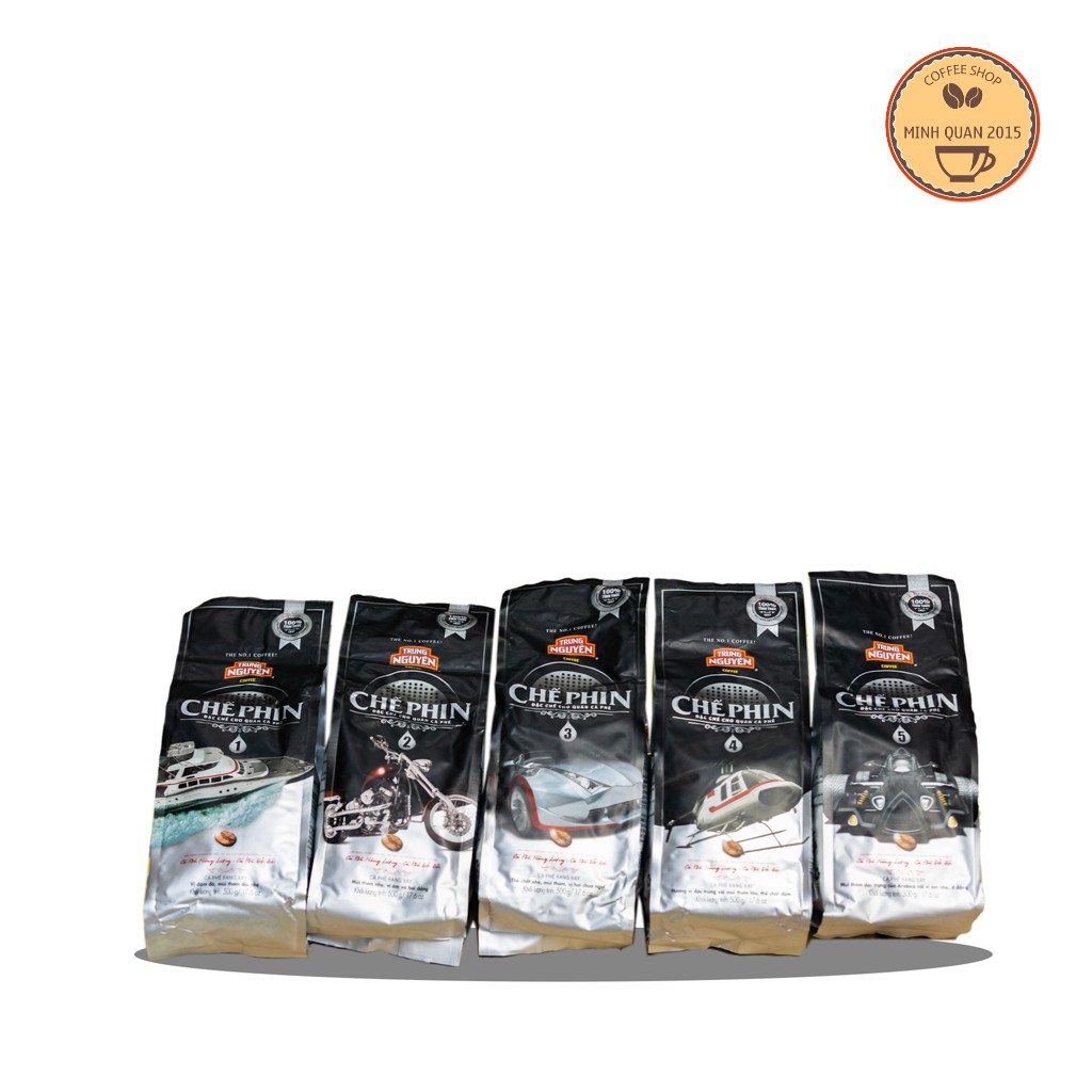 Cà phê rang xay chế phin 1 - 2 - 3 - 4 - 5 trung nguyên loại gói 500g