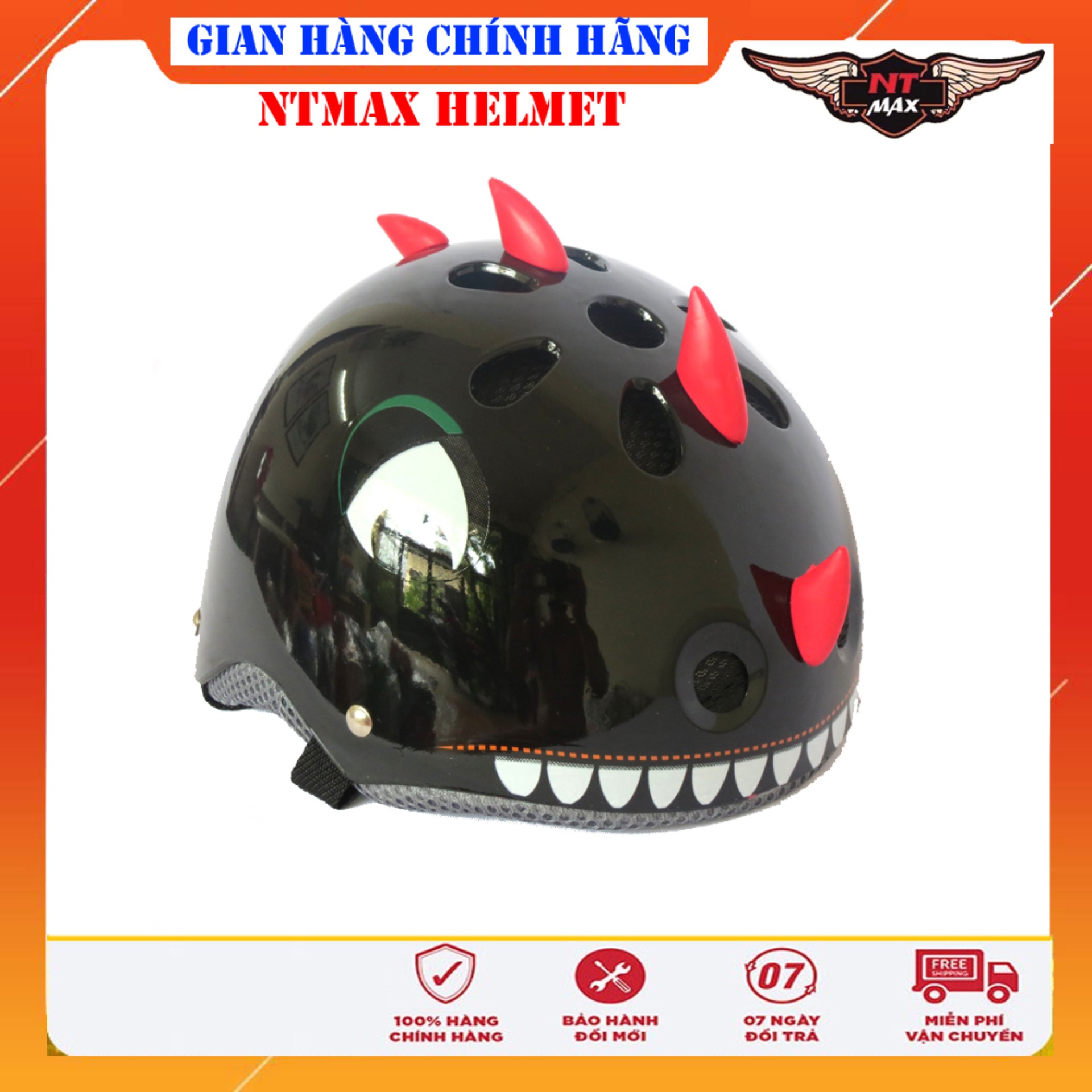 Mũ bảo hiểm NTMAX 1/2 khủng long người lớn
