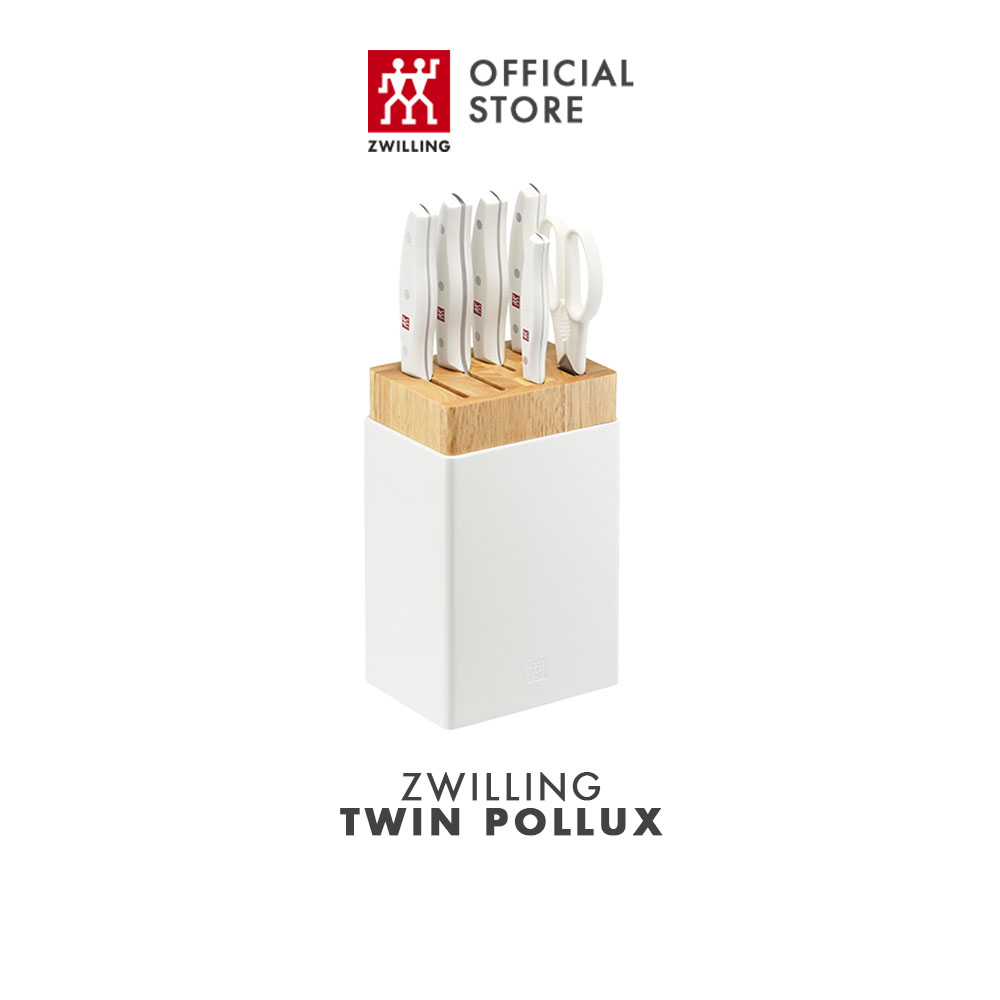 ZWILLING Twin Pollux Bộ dao kéo hộp gỗ 7 món Màu trắng