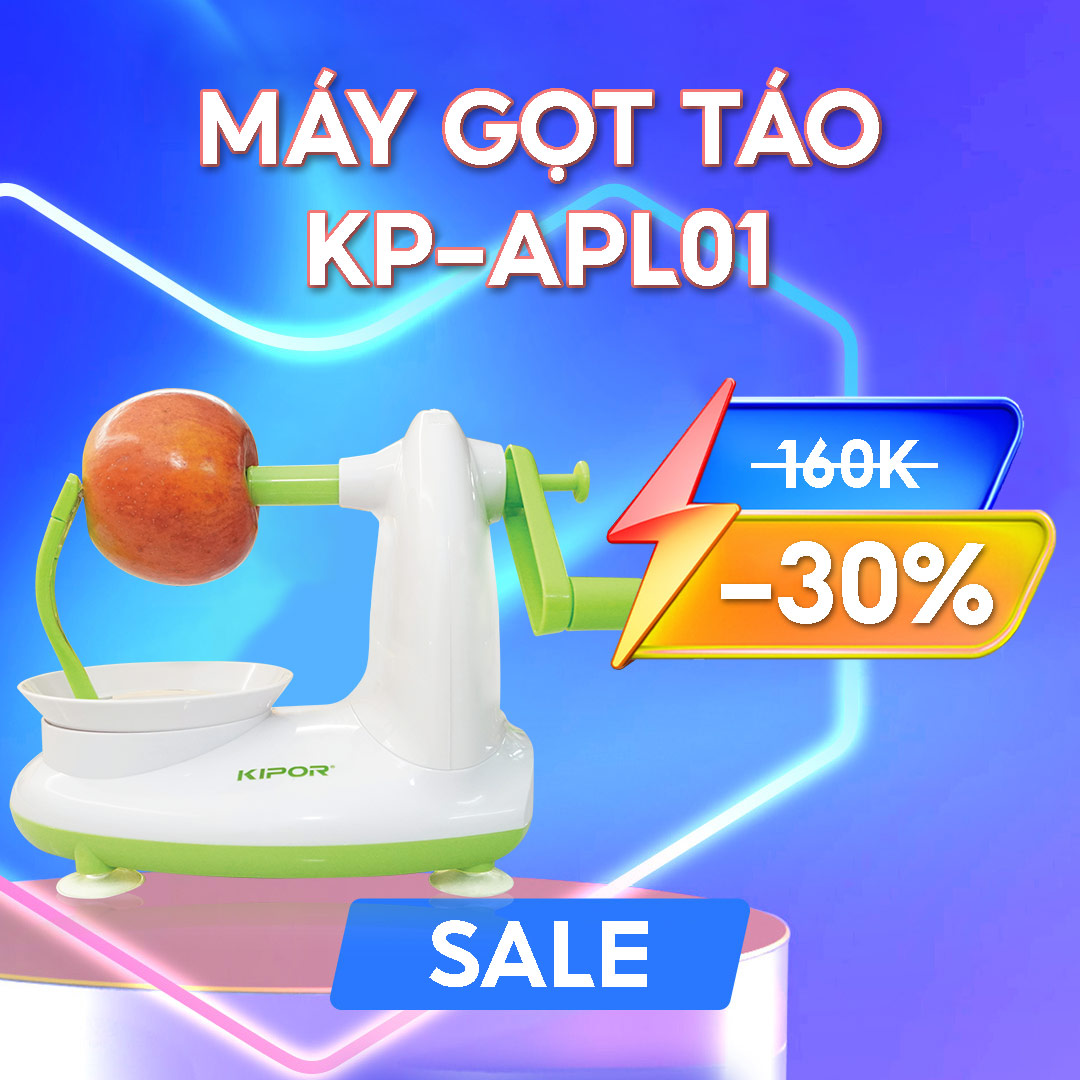 Máy gọt táo KIPOR KP-APL01 - Máy gọt hoa quả đa năng - Tiện dụng, nhanh chóng, tiết kiệm thời gian
